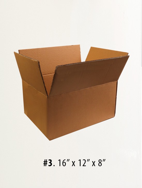 Cardboard Boxes 16" X 12" X 8"